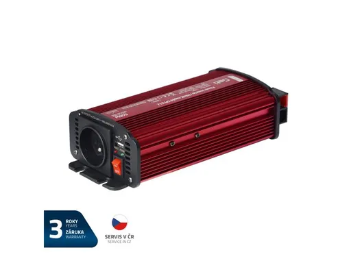 Menič napätia GETI GPI 612 12V/230V 600W USB
