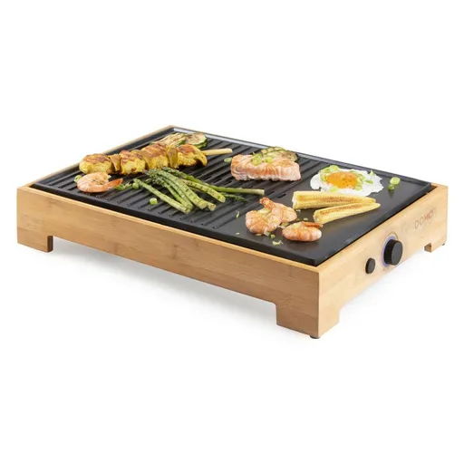 DOMO DO9271G stolný elektrický Plancha gril Bamboo Style, L