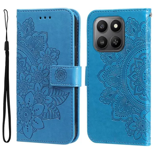 ART MANDALA Peňaženkový obal pre Honor 400 Smart 5G / Honor X7d modrý