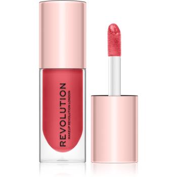 Makeup Revolution Pout Bomb lesk na pery pre väčší objem s vysokým leskom odtieň Peachy 4.6 ml