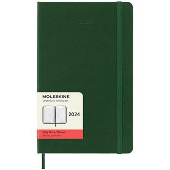 Moleskine 2024 L, tvrdé dosky, zelený D (DHK1512DC3Y24)