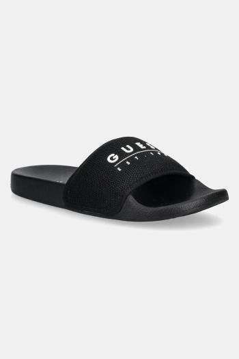 Šľapky Guess TOKYOM pánske, čierna farba, FMJTOM FAB19