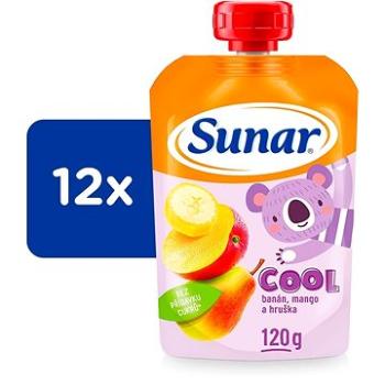 Sunar Cool ovocná kapsička hruška, banán, mango 12× 120 g (8592084413385)