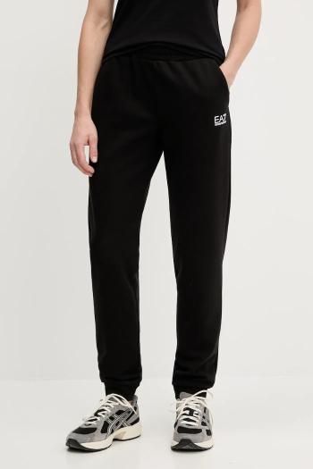 Tepláky EA7 Emporio Armani čierna farba, s potlačou, AF10443.7W000075