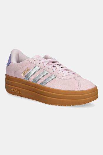 Semišové tenisky adidas VL COURT BOLD ružová farba, JQ4556