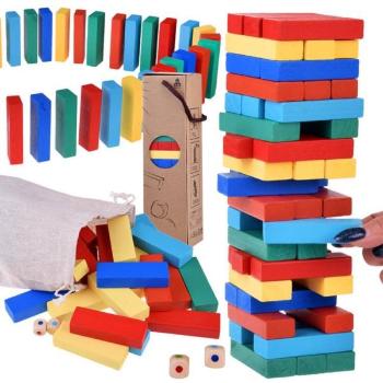 Spoločenská arkádová hra JENGA - balansujúca veža