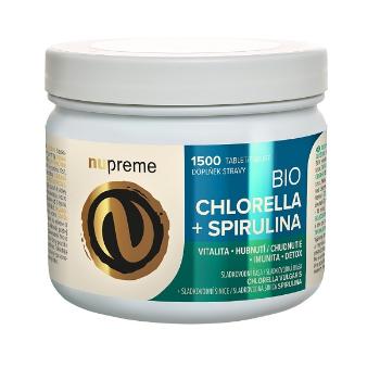 NUPREME BIO Chlorella + Spirulina 1 x 1500 tabliet