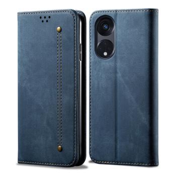 DENIM Peňaženkový kryt pre Oppo A98 5G modrý