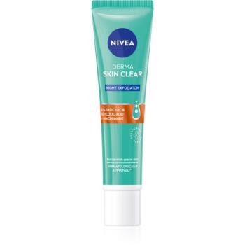 Nivea Derma Skin Clear jemný nočný peeling 40 ml