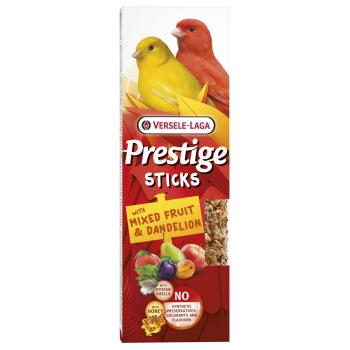 Versele Laga Prestige Stick Canaries - maškrta pre kanáriky s ovocím  a púpavou 2ks, 60g