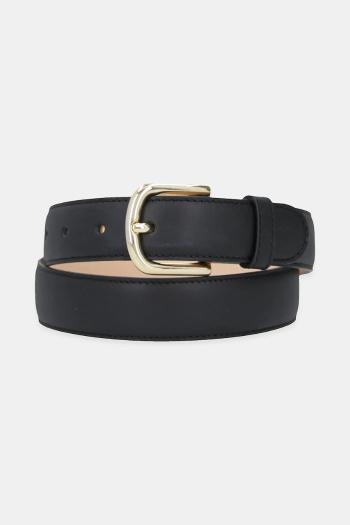 Kožený opasok A.P.C. ceinture rose čierna farba, PXBHZ.F65215