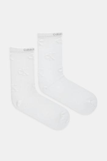 Ponožky Calvin Klein Jeans dámske, biela farba, 701232643