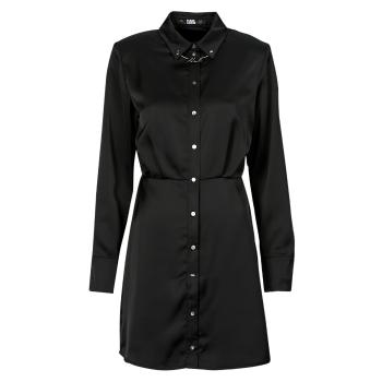 Karl Lagerfeld  karl charm satin shirt dress  Krátke šaty Viacfarebná