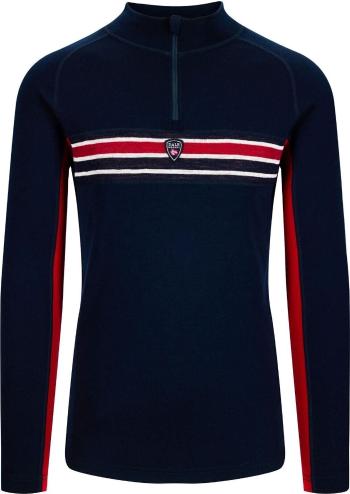 Dale of Norway Aksla Mens Half Zip Baselayer Navy/Red/Off White S Sveter