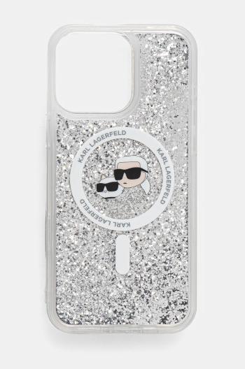 Puzdro na mobil Karl Lagerfeld iPhone 16 Pro Max 6.9 priehľadná farba, KLHMP16XLGKCSGH