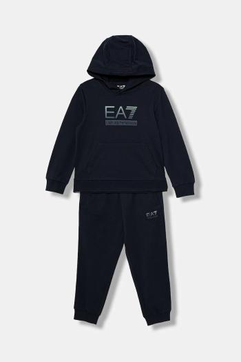 Detská tepláková súprava EA7 Emporio Armani tmavomodrá farba, 7B000173 AF13512