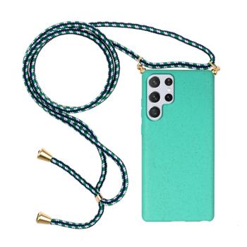 ROPE Kryt so šnúrkou Samsung Galaxy S24 Ultra 5G svetlozelený