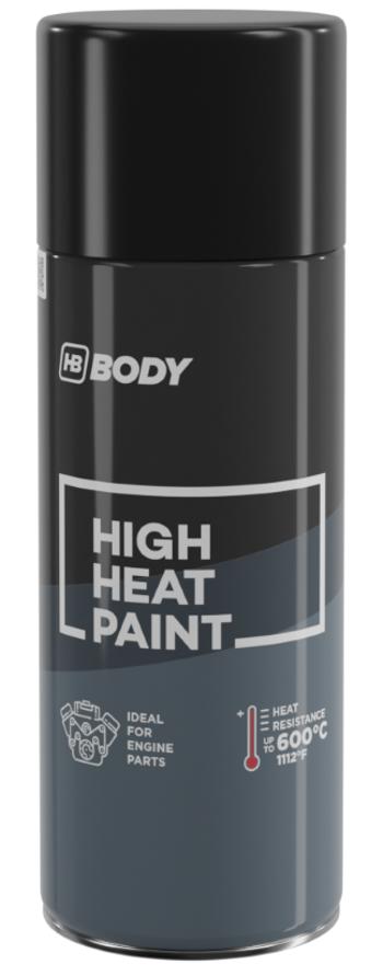 HB BODY HEAT - Farba na vysoké teploty čierna 400 ml