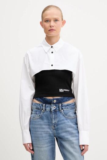 Košeľa Karl Lagerfeld Jeans čierna farba, regular, s klasickým golierom, A3W11006
