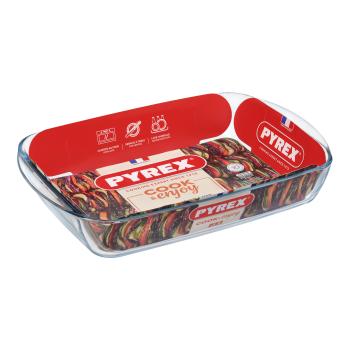 SKLENENÁ NÁDOBA NA PEČENIE PYREX 4,9L, 40X27X7CM