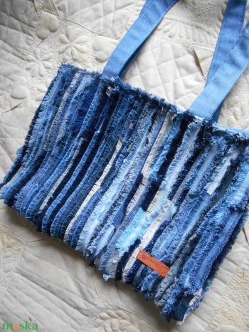 Farmer táska / Denim bag / Rojtos farmer/ Rag denim