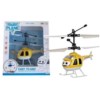 FM-Electrics Mini helikoptéra žltá ovládaná pohybom ruky a diaľkovým ovládačom (4260364281248)