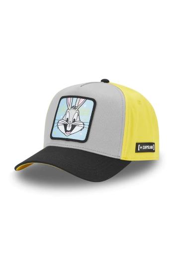 Bavlnená šiltovka Capslab x Looney Tunes žltá farba, s nášivkou, CL/LOO11/1/CT/BEP1