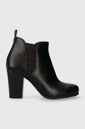 Topánky chelsea Michael Kors Evaline dámske, čierna farba, na podpätku, 40F3EVHEGL