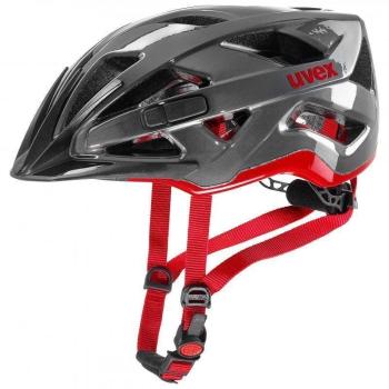 UVEX Active Anthracite/Red 52-57 Prilba na bicykel