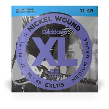 Daddario EXL115 Blues/Jazz Rock - .011 - .049 (DA EXL115)