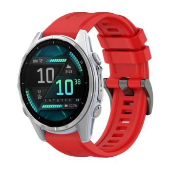 SILICONE Vymeniteľný remienok pre Garmin Fenix 8 43mm červený