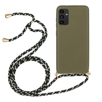 ROPE Kryt so šnúrkou Samsung Galaxy A13 tmavozelený