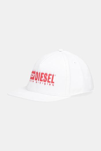 Detská bavlnená šiltovka Diesel FPRITTIL HAT biela farba, s nášivkou, J01908
