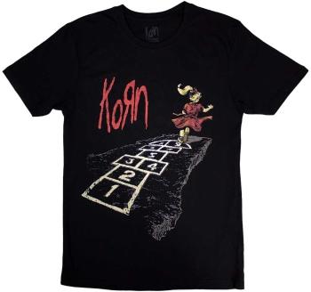 Korn Tričko Follow The Leader Hopscotch Unisex Black 2XL