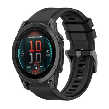 SILICONE Vymeniteľný remienok pre Garmin Fenix E 47mm čierny