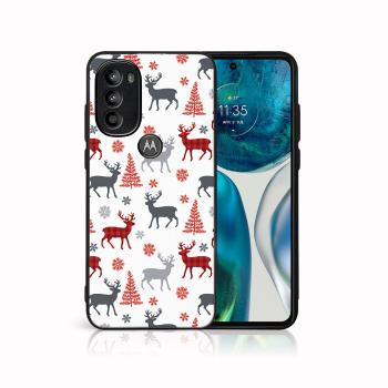 MY ART Kryt s vianočným dizajnom Motorola Moto G71 5G DEER (068)