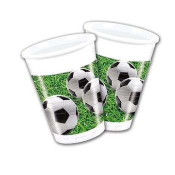 Plastové tégliky futbal 200 ml, 8 ks (5201184868706)