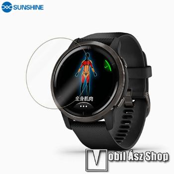 Garmin Venu® 2 45mm, Sunshine Hydrogel TPU okosóra képernyővédő fólia, Ultra Clear, Önregeneráló!, 1db