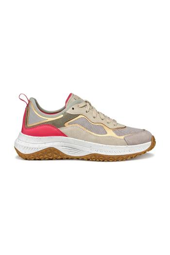 Tenisky Geox D OLIVIERA + GRIP dámske, béžová farba, D55VNA 0AS22 C5YH6