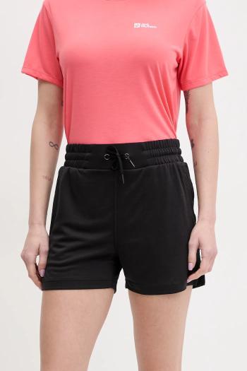 Turistické šortky Helly Hansen LIFA TECH čierna farba, jednofarebné, vysoký pás, 63419