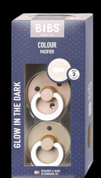 BIBS Colour Cumlíky z prírodného kaučuku - veľkosť 3, Blush nočný/Vanilla nočný 2 ks
