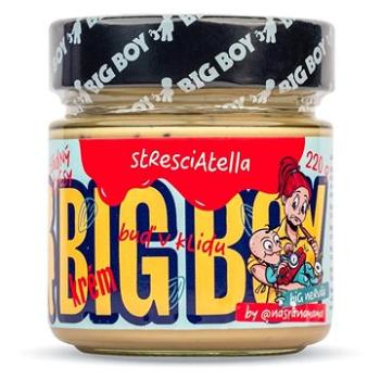 BIG BOY Stresciatella – Mandľový krém s kúskami kakaových bôbov 220 g (8594193038855)