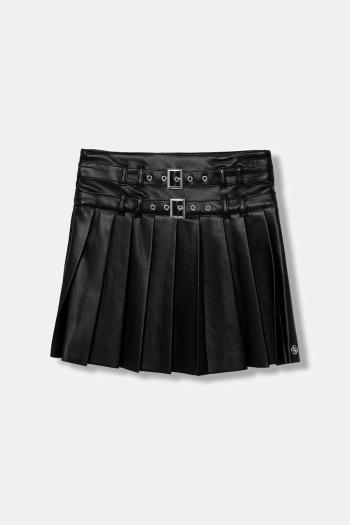 Dievčenská sukňa Guess čierna farba, mini, áčkový strih, J5YD04 WFV60