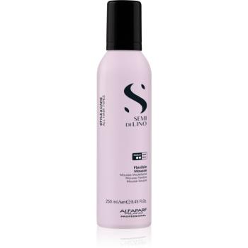 Alfaparf Milano Semi di Lino Style&Care Flexible Mousse penové tužidlo pre prirodzenú fixáciu a lesk vlasov s UV filtrom 250 ml