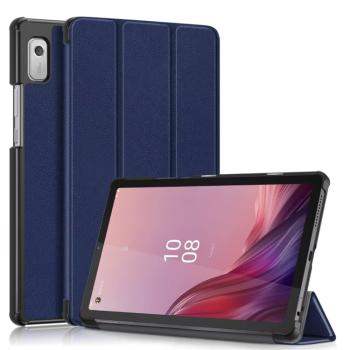 LEATHER Zaklápací obal pre Lenovo Tab M9 modrý