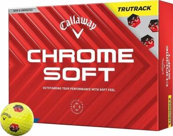 Callaway Chrome Soft 2024 Yellow TruTrack Golfové lopty