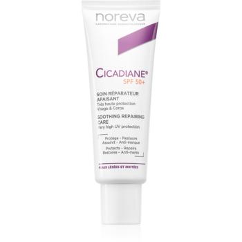 Noreva Cicadiane Soothing Repairing Care opaľovací krém na telo a tvár SPF 50+ 40 ml