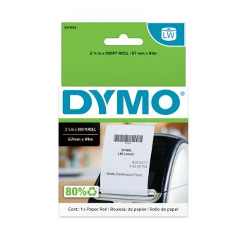 Dymo 2191636, 57mm x 91m, biele nelepiace pokladničné bločky