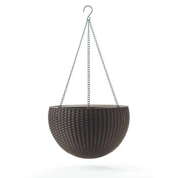 Keter Závesný kvetináč Sphere antracit, pr. 35 cm