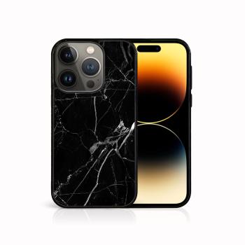 MY ART Ochranný kryt pre Apple iPhone 14 Pro Max BLACK MARBLE (142)